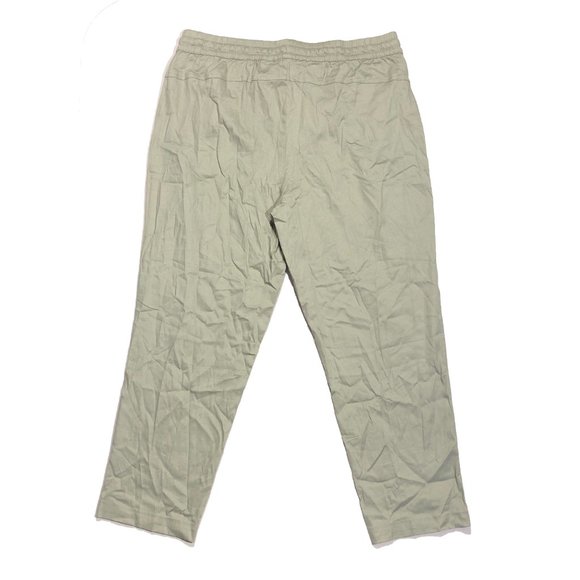 32 Degrees Cool Womens Size XL Sage Green Drawstring Stretch Linen Blend Pants - Picture 7 of 7